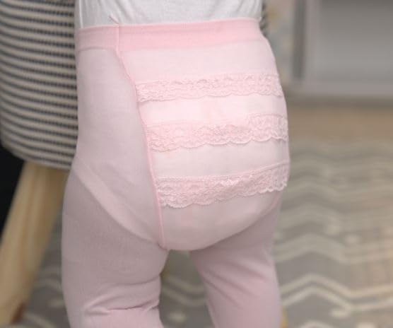 PICCOLO HOSIERY Baby Girls Newborn Microfiber Ruffle Tights – Soft & Comfortable for Toddlers4