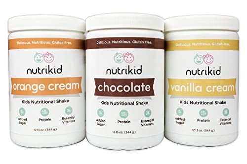 Kids Protein Shake - Nutritional Vanilla Superfood Powder With Essential Vitamins, Fiber & Digestive Enzymes - Toddler Nutrition Drink - Boost Growth, Bone Health & Brain Development - 12.13Oz #TOP3