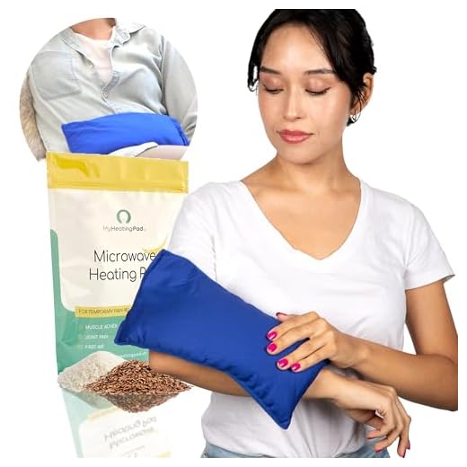 My Heating Pad for Pain Relief - Moist Microwavable Heating Pad for Joints and Muscles Relief - Microwave Hot Pack Heat Pad for Cramps - Calming Chilled or Heated Pad Therapy - 1 Pack Blue