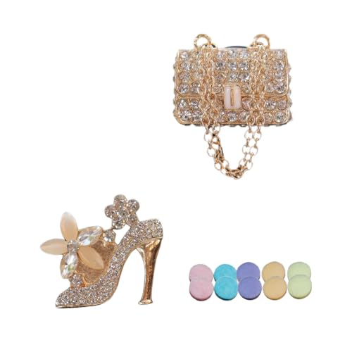 LXQTAO Car Air Vent Perfume Clip - Elegant In-Car Decor with Composite Floral, Lavender, Lemon,...