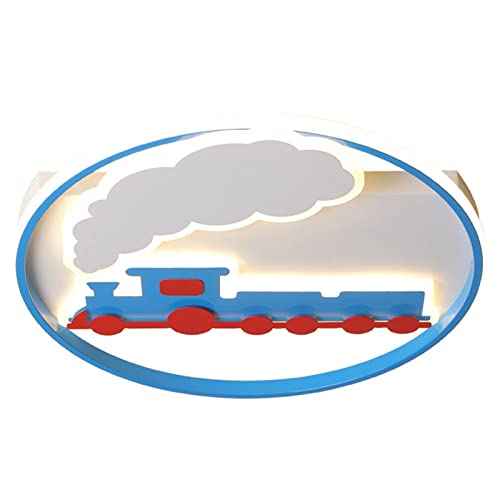 Plafonnier LED personnalisé train dessin animé créatif à intensité réglable
