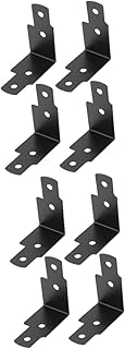 DOITOOL Dining Table Decor 8 Pcs Right Angle Bracket Black Trim Wood Jewelry Box Wood Case Feet Corner Protector Jewelry Box