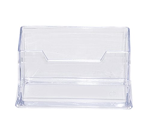 Image of DAHSHA 1 - Tier Premium Acrylic Transparent Crystal-Clear Visiting Business Card Holder /Display Stand Desk Organizer For Office Table