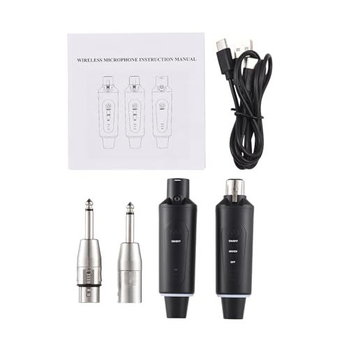 Transmisor inalámbrico XLR para micrófono dinámico con batería recargable, sistema de audio confiable para guitarra eléctrica, bajo y presentaciones en vivo miniatura 1
