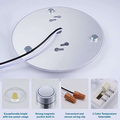 Lustaled 36W Ceiling Fan Light Kits,3200Lm 6.69Inch Led Light Engine Retrofit Kit,Dimmable 3Cct 3000K/4000K/5000K Ceiling Fan Light Replacement Panel For Ceiling Fans,Ceiling Flush Light -2Pack #TOP5