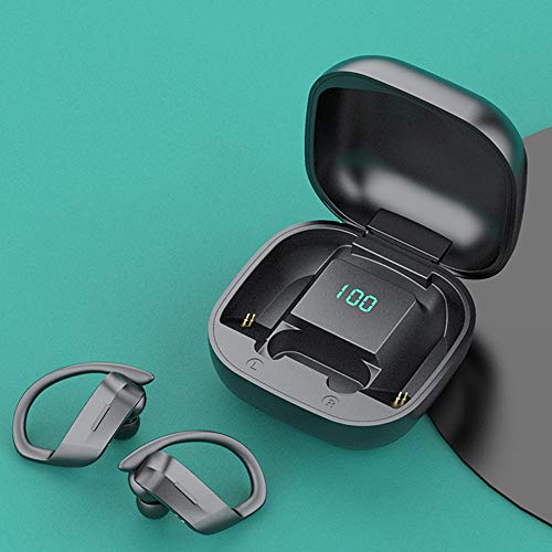 Andoer Fones de ouvido potáveis ​​com visor de bateria Fone de ouvido BT Fone de ouvido sem fio Fone