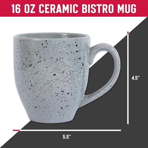 Image of Rico Industries NFL Football 16 oz Team Color Laser Engraved Speckled Ceramic Coffee Mug