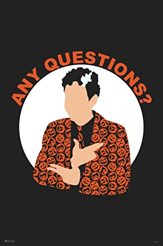 Saturday Night Live Poster David S Pumpkins Any Questions Sketch Comedy Funny SNL Merch Merchandise TV Show Tom Hanks Spooky Scary Halloween Decorations Cool Wall Art Print Poster 16x24