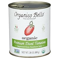 ORGANICO BELLO Organic Premium Chopped Tomatoes, 28 OZ