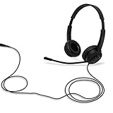 Améliore l'efficacité : ce microphone filaire avec suppression du bruit améliore le service et fournit un son clair pour répondre aux exigences élevées des centres d'appels et des travailleurs à domicile