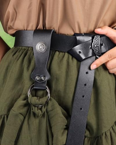 Joukavor Renaissance Belt with Skirt Hike for Women Fantasy LARP Cosplay2