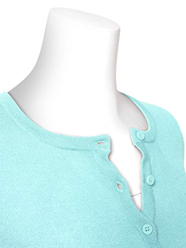 Image of Allsense Women's Long-Sleeve Crewneck Cardigan | Classic Button Down Sweater, Soft Fine Knit, Lightweight