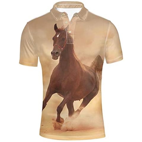 HUGS IDEA Horse Pattern Tennis Shirt Cover