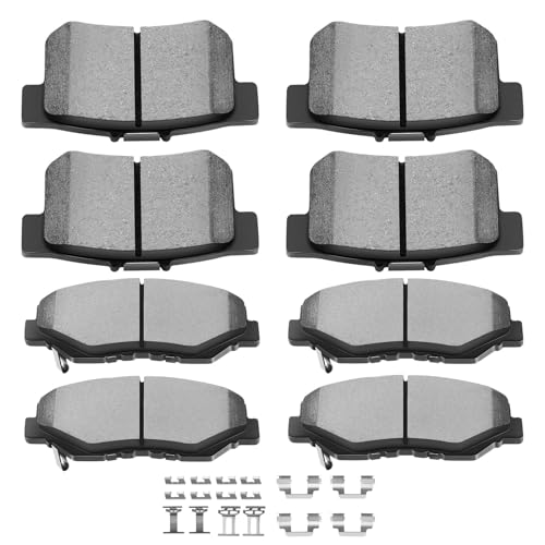 Image of Ceramic Pads Kits, D958 D537 SCITOO 8pcs Front Rear Brakes Pads Set Fit For Acura ILX 2013-2015,For Honda Civic 2012-2015,For Honda For Accord 2003-2007