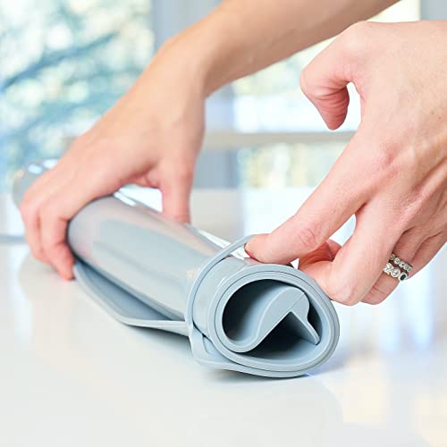 The Table Tyke 100% Silicone Placemat With Teething Edge Bumper/Spill Stopper | Dishwasher Safe, Travel Ready Non-Slip Suction Activity Mat For Infants, Babies, Toddlers, Children, Kids #TOP6