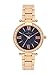Daniel Klein Metal Analog Blue Dial Women's Watch-Dk11138-7