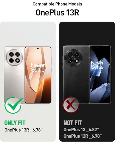 Poetic Guardian Case for OnePlus 13R 5G (2025), Built-in Screen Protector [Work with Fingerprint ID], [2 Front Frames] [20FT Mil-Grade Drop Tested] Full Body Shockproof Clear Cover Case, Black/Clear