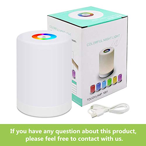 Nachtlampje, nachtlamp, ledlampje voor kinderen, RGB verandering van kleur en helderheid, instelbaar, touch-bediening… - Afbeelding 8