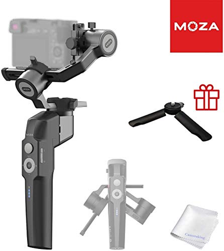 Moza Mini P Max Gimbal Stabilizer 3-Axis Mobile Handheld Stabilizer For Smartphone Mirrorless Camera Action Cameras Up To 2.2Lb Updated Version 3-Axis Lock Design Cross-Platform Gimbal 20H Runtime #TOP7