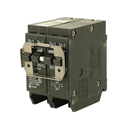 Eaton BQC240250 Plug-In Mount Type BQC Quadplex Circuit Breaker 4-Pole 40 Amp Outer Two Pole 50 Amp Center Two Pole 120/240 Volt AC