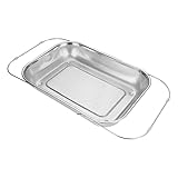 Photo Gallery ahuuen colino da cucina | acciaio inossidabile setaccio pasta retrattile | cestello lavaggio verdure con maglia fina | per frutta bacche riso e alimenti Photo Gallery ahuuen colino da cucina | acciaio inossidabile setaccio pasta retrattile | cestello lavaggio verdure con maglia fina | per frutta bacche riso e alimenti