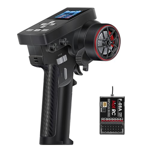 GOUPRC Racing RC Transmitter Screen Remote Controller 8CH 2.4GHz & Receiver Kit Combo for SCX24 RC...