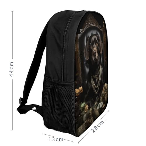 LMYmoney Rucksack mit Hundemotiv, Schultasche, Rucksack für Mädchen und Jungen, große Kapazität, Kinderrucksack, leichte Schultaschen für Kinder, Studenten, 43,2 cm