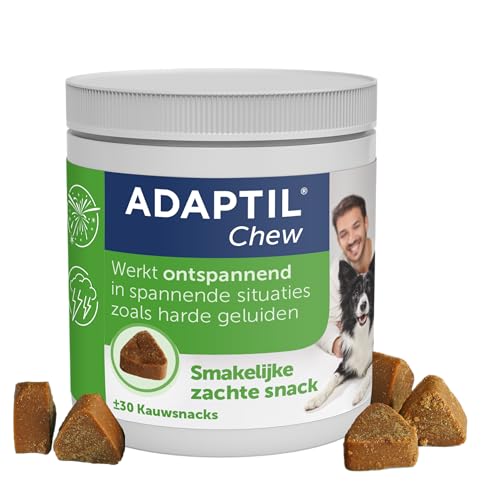 Adaptil Chew 30 Stück - Leckere Kautabletten für Hunde - Reduziert Angst und Anspannung - Sicher und Nicht süchtig