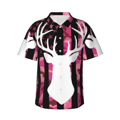 Mens Hawaiian Shirts Short Sleeve Casual Button Down Tropical Beach T-Shirt