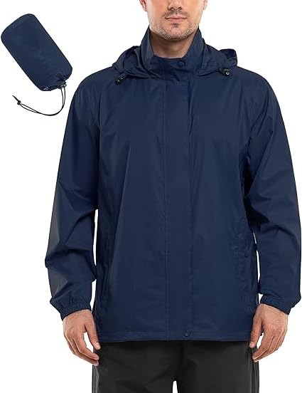 tln Waterproof Raincoat for Men | Lightweight & Durable Rain Jacket with Hood | Windproof & Breathable | Travel-Friendly, Bike & Motorcycle Use | Full-Length Protection-picture-7