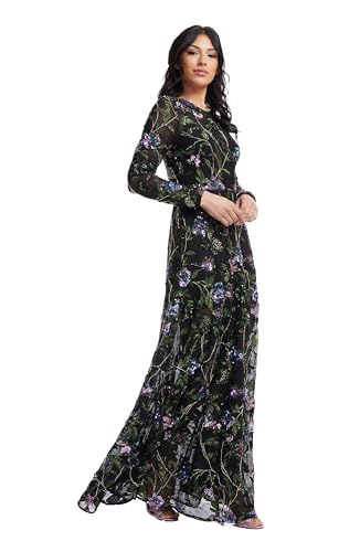 Image of Dress The Population Women's Ava Fit and Flare Maxi Dress