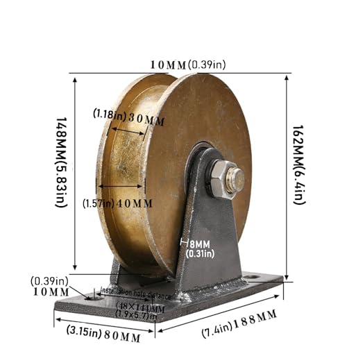 Stück V-Nut-Räder, 50 mm Schiebetorräder, Stahlräder mit V-Nut, für Stück V-Nut-Räder, 50 mm Schiebetorräder, Stahlräder mit V-Nut, für
