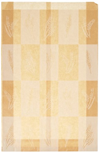 Bagcraft Papercon 300281 EcoCraft Dubl Wax Pastry Ring Bag, 14" Length x 9-1/4" Width x 2-1/4" Height, Artisan (Case of 500)