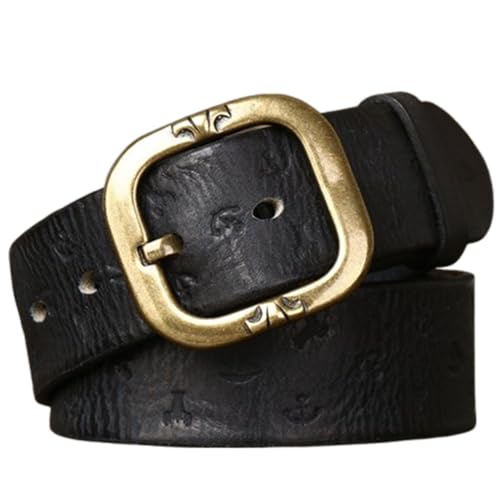 Ceinture en cuir de vachette gravée artisanale le cadeau idéal mixte et intemporel