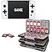 Produktbild MoKo Spiel Aufbewahrungsbox Kompatibel mit Nintendo Switch 2/Switch OLED 2021/Lite, Game Case mit 72 Game Card Slots & 24 SD Card Slots, Schlank Tragbar Spiele Organizer, Schwarz + Weiß