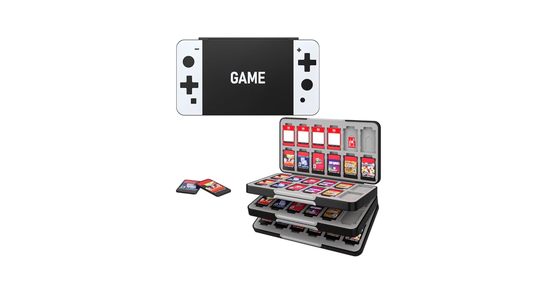任天堂Switch☆ Amazon.com: MoKo 72 Game Card Case for Nintendo Switch 2