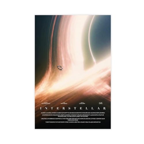 VesFy Interstellar Poster 9 sur toile pour décoration de chambre à coucher, bureau, chambre, cadeau, sans cadre, 30 x 45 cm