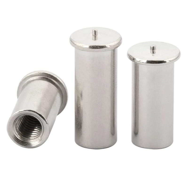 SS304 Stainless Steel Internal Thread Weld Studs for Capacitor Discharge Welding (200,M5 x 8mm)