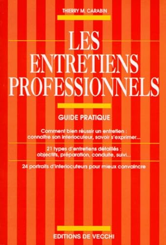 livre Les Entretiens Professionnels. Guide Pratique