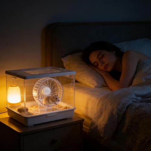 Roue de gerbille silencieuse protégeant le dos de votre hamster