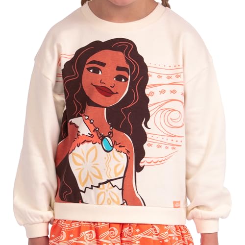 Disney Moana 2 Dress | Girls Sweater Dress | Girls Skater Dresses | Girls Sweatshirt Dresses | Sizes 3T to 103