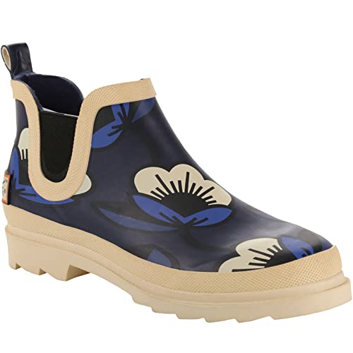 Regatta Women's Walking Rain Shoe, Passion Flower Navy Cream, 5
