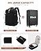 LOVEVOOK Carry On Travel Backpack For Women Men Flight Approved, 40L Personal Item Backpack for Airplanes, Business Weekender Overnight Daypack Fits 17 Inch Laptop, With 2 Packing Cubes, Black