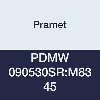 PDMW 090530SRM8345 Carbide Steel, Stainless Steel P50,M40 Milling Insert, Positive Geom for High Feed, PDMW Style, 118 Rad Pack of 10