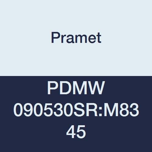 PDMW 090530SR:M8345 Carbide Steel, Stainless Steel (P50,M40) Milling Insert, Positive Geom for High Feed, PDMW Style, 118 Rad (Pack of 10)