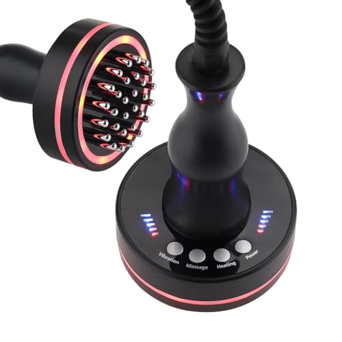 Fangxuee Cepillo de Masaje Eléctrico de Meridianos para Cuerpo Completo, Quemagrasas, Gua Sha, Anticelulítico con Función de