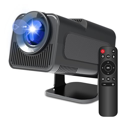 4K �v���W�F�N�^�[ WiFi6 390ANSI BT5.0 1920*1080P ���O�|�[�^�u���v���W�F�N�^�[ ���͋C�������o��(HY320-Black)