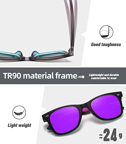 Image of MEETSUN Polarized Sunglasses for Women Men Classic Retro Square Frame Driving Sun Glasses UV Protection
