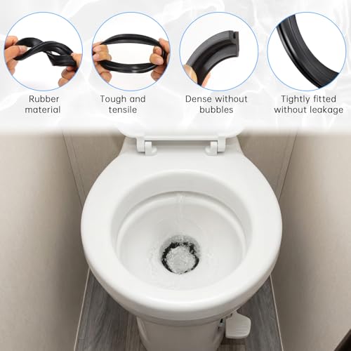 Image of RV Toilet Seal, Flush Ball Seal Gaskets Compatible with Dometic 300 /310 /320, 385311658 Gasket Replacement Parts Solve Leakage Problem, 2 Pack