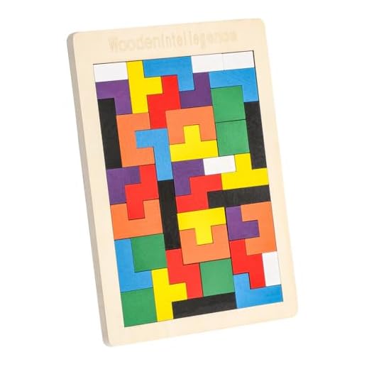 EACHHAHA Puzzle in Legno Scatola Giocattoli, Rompicapi Blocco Puzzle in Legno, Puzzle educativi Giocattoli, Tangram Puzzle per Bambini 3 4 5 6 anni